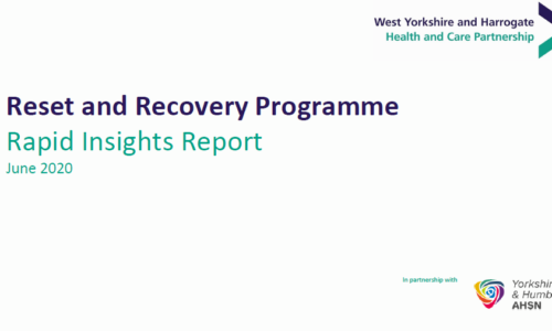 West Yorkshire and Harrogate Rapid Insights Report