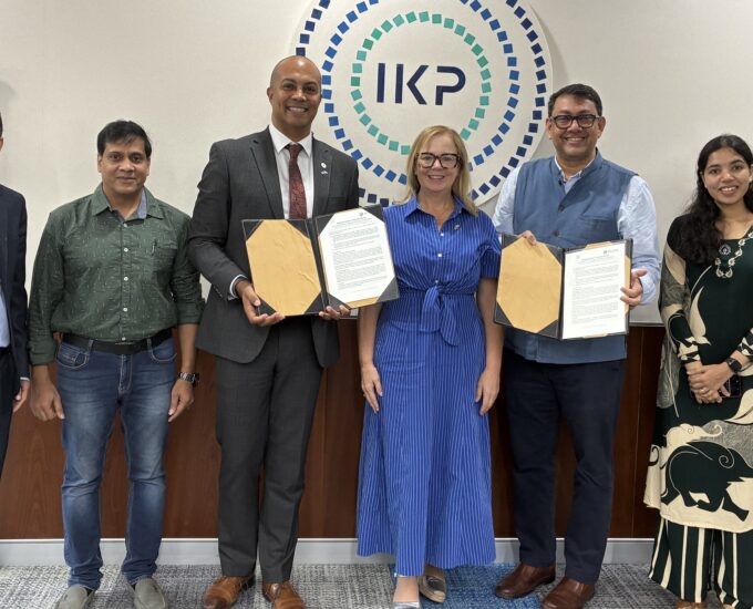 Representatives from IKP Knowledge Park with Richard Stubbs and delegates from the White Rose mayoral authorities